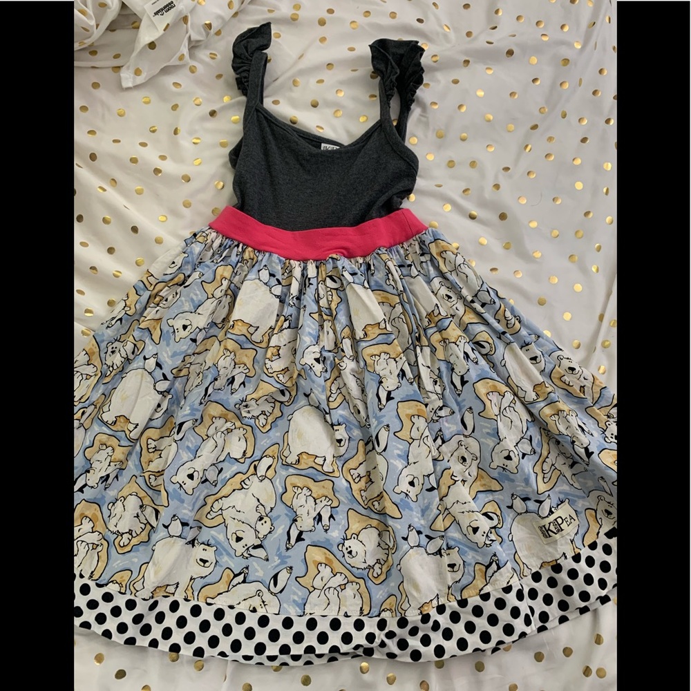 NWOT KPea size 8 polar bear dress